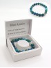 Blue Apatite Blessing Bead Bracelets with Gift Box. 